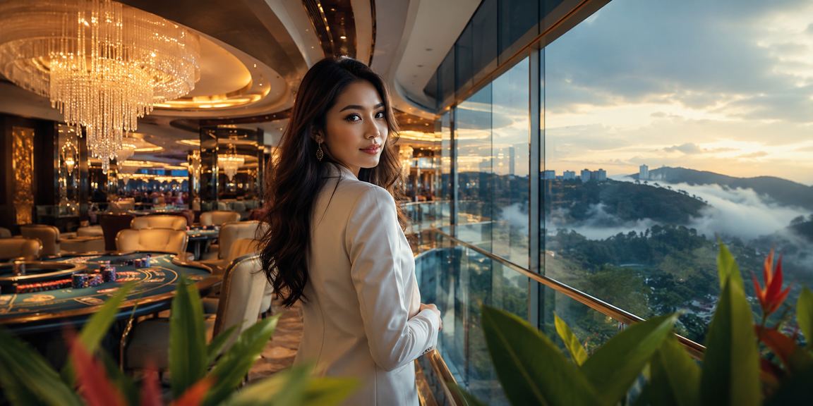 Pengguna Genting Highlands membuat deposit untuk pertaruhan e-sukan di axas888